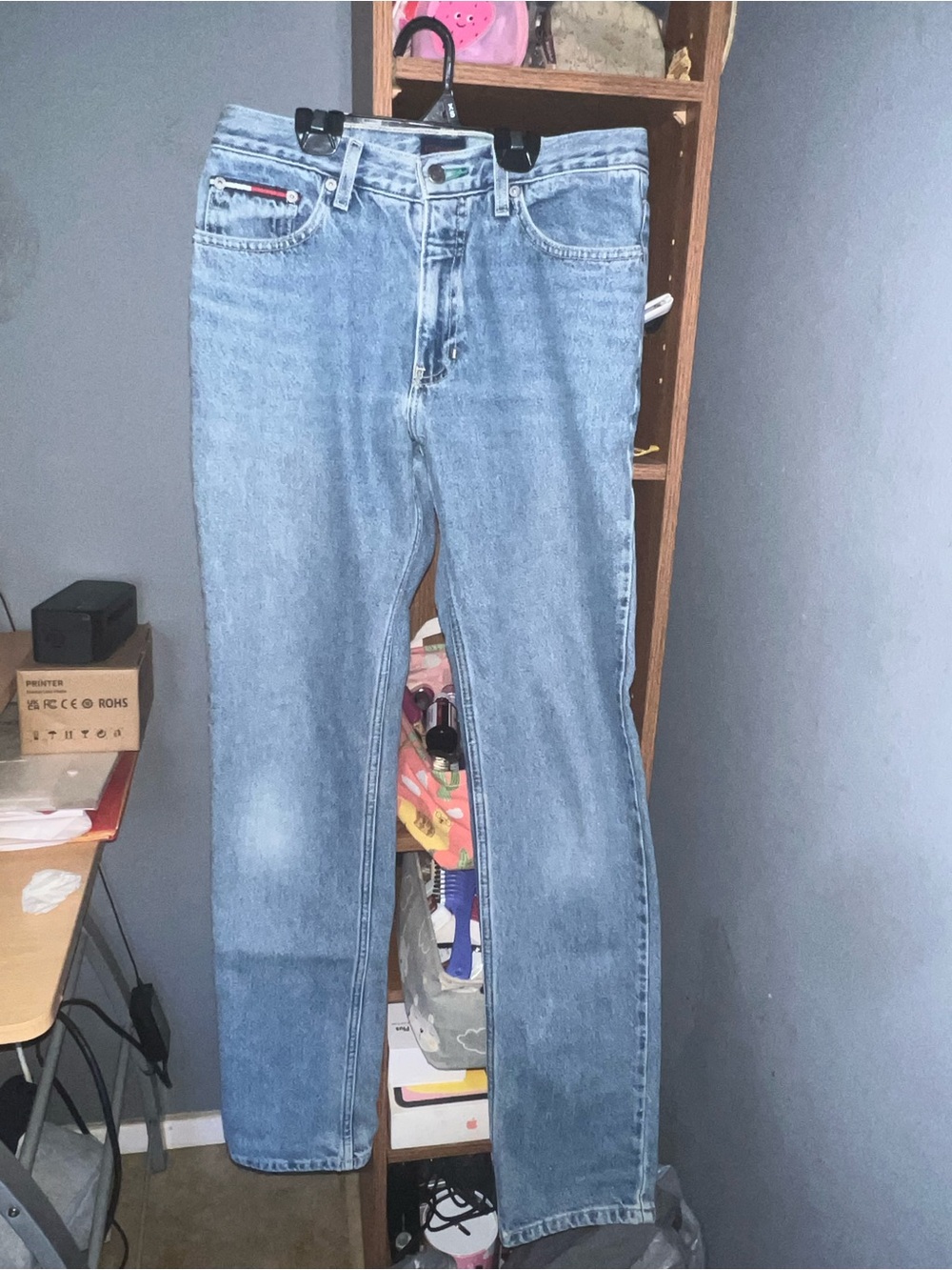 Tommy Hilfiger Light Blue Straight Leg Jeans